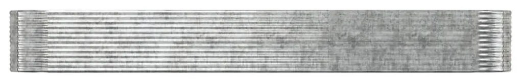 vidaXL Ζαρντινιέρα Ασημί 554x100x68 εκ. Ατσάλι με Ηλεκτρ. Βαφή Πούδρας