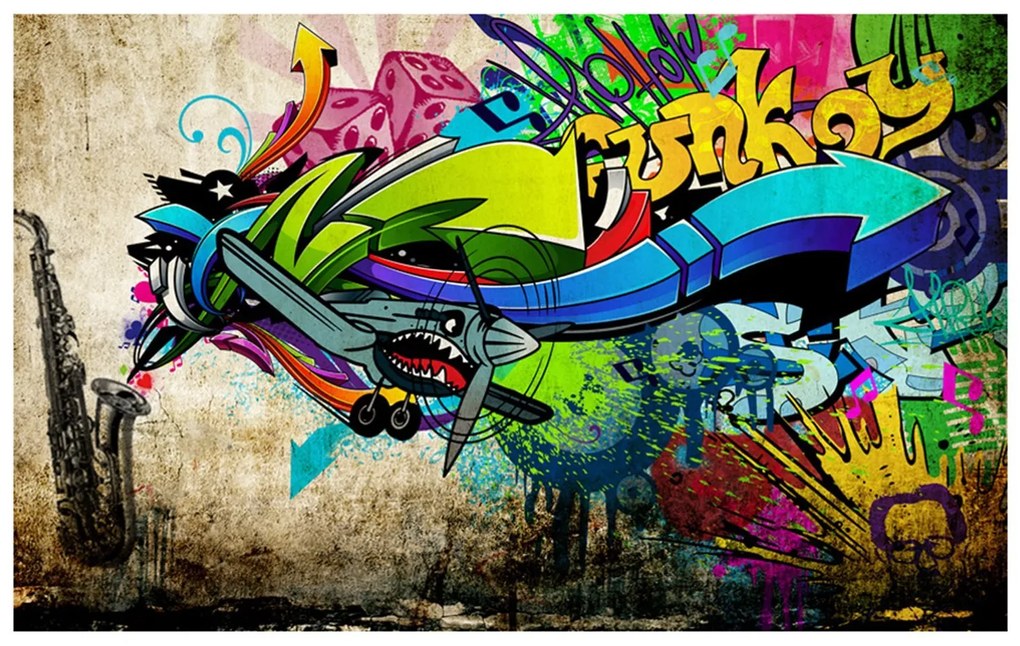 Φωτοταπετσαρία - Funky - graffiti 350x245