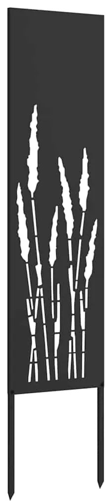 vidaXL Οθόνη Ιδιωτικότητας Κήπου Μαιανδρικό σχέδιο Μαύρο 32 χ 140 εκ