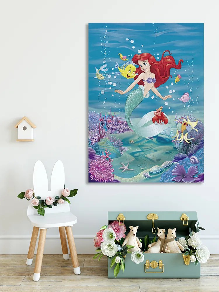 Παιδικός πίνακας σε καμβά Ariel KNV0576 65cm x 95cm