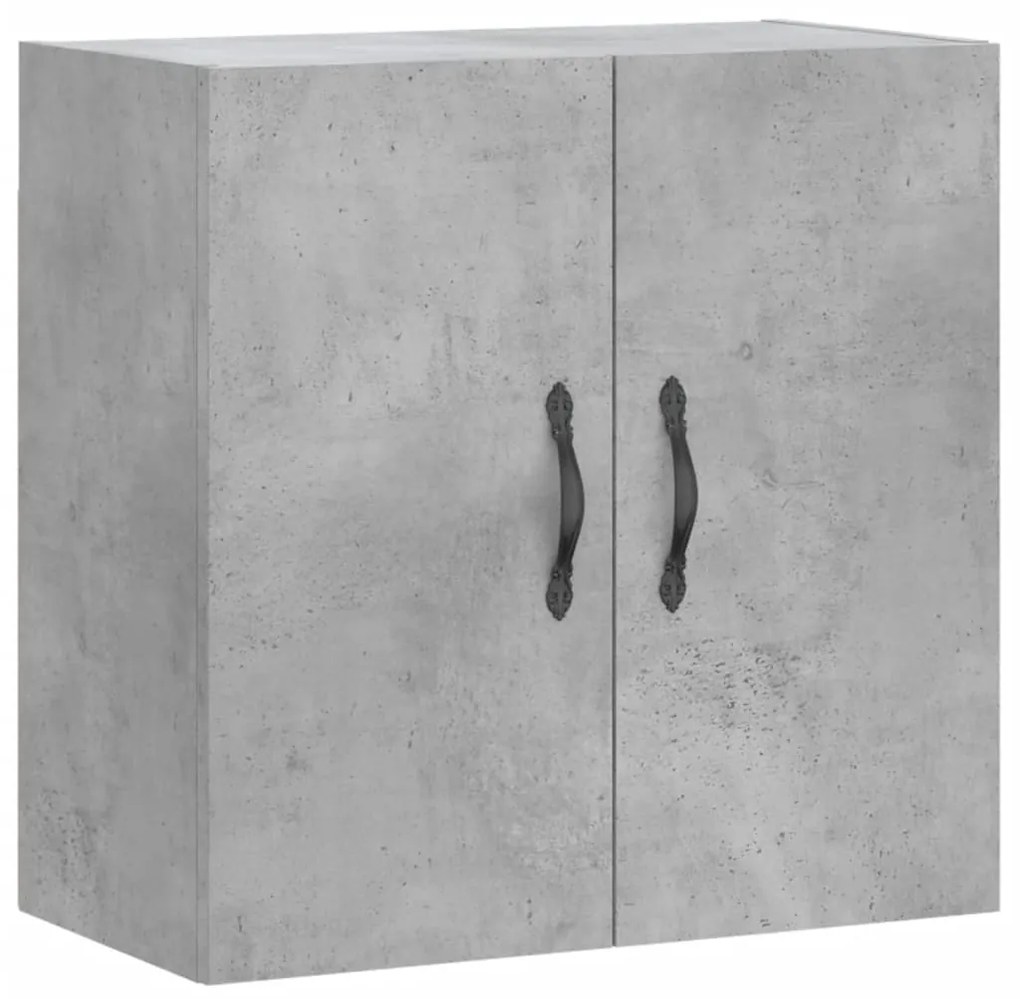 vidaXL Ντουλάπι Τοίχου Γκρι Σκυροδέματος 60x31x60 εκ. Επεξεργ. Ξύλο