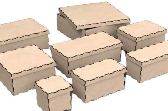 Intra Plywood Storage Box ΕCO – Ξύλινο Κουτί Αποθήκευσης (4mm) 47x12x40 cm Box24-01988