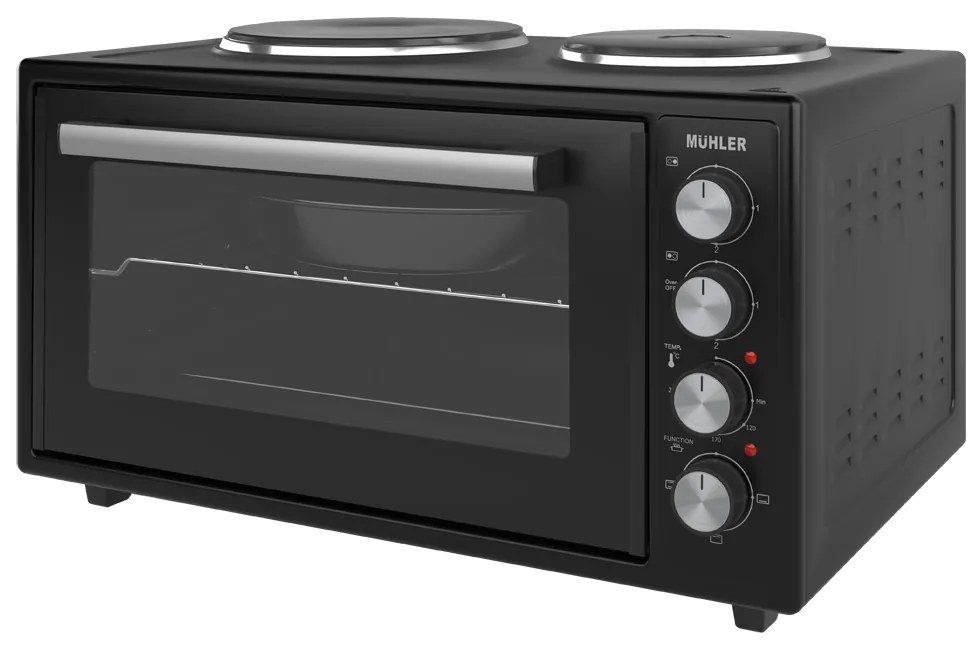 Muhler MC-4522 Ηλεκτρικό Φουρνάκι με 2 Εστίες, 45lt