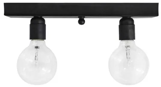 Φωτιστικό Οροφής Ράγα BATHROOM KA-01 CE 2L Μαύρο E27 31-0755 Heronia-31-0755-Μαύρο 31-0755