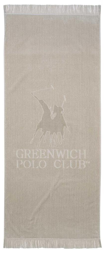 Πετσέτα Θαλάσσης Βαμβακερή 90x190εκ. Essential 3734 Γκρι Ανοιχτό Greenwich Polo Club