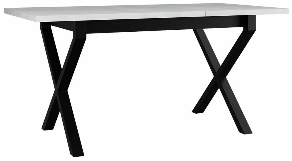 Τραπέζι Victorville 300, Μαύρο, Sonoma οξιά, 75x80x140cm, 39 kg, Επιμήκυνση, Πλαστικοποιημένη μοριοσανίδα, Μέταλλο | Epipla1.gr