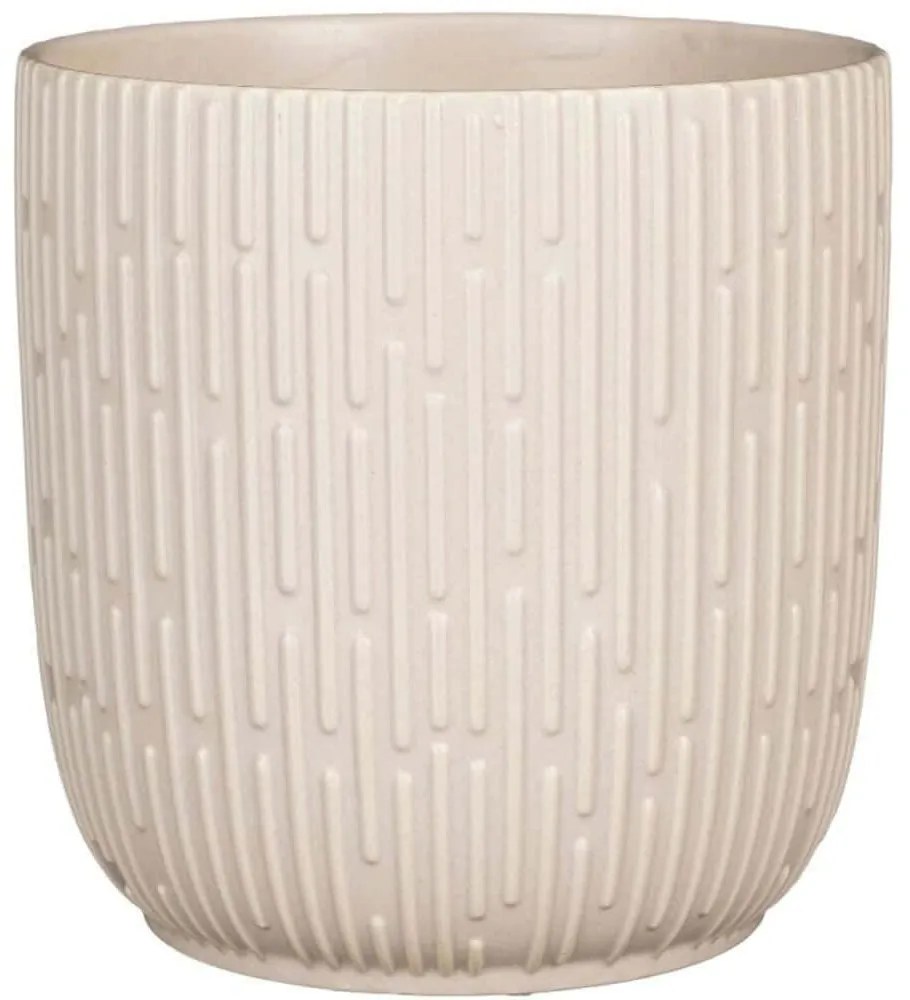 Κασπώ Sara 5580-8  19x19x18cm Off White Supergreens Κεραμικό