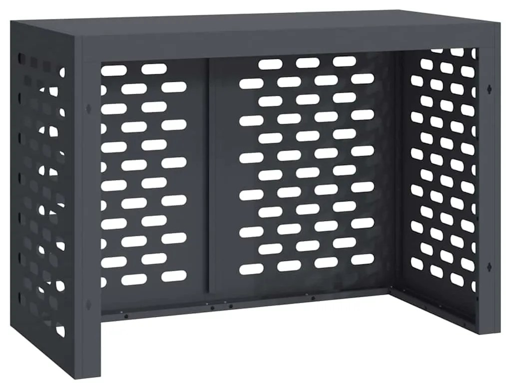 vidaXL Κάλυμμα κλιματιστικού Ανθρακί 100 x 50 x 70 cm Ατσάλι