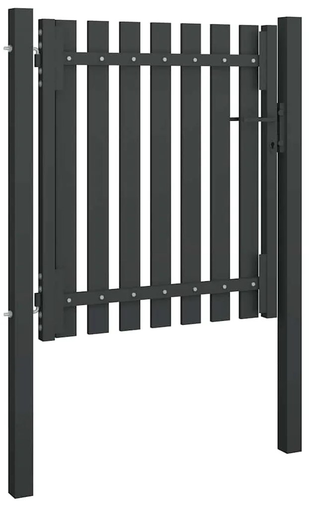 vidaXL Πύλη Κήπου Ανθρακί 100x75 εκ. από Ατσάλι