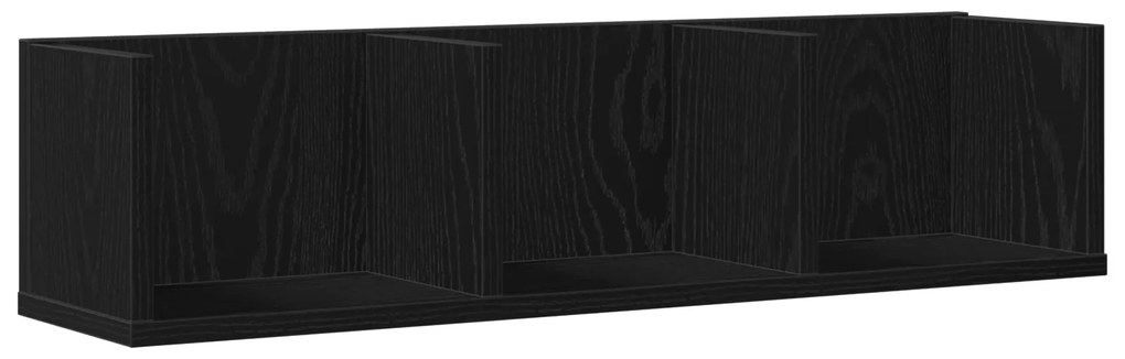 vidaXL Ράφι CD Μαύρη Δρυς 75x18x18 εκ Επεξεργασμένο ξύλο
