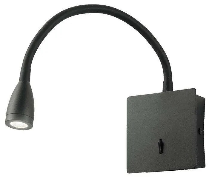 Φωτιστικό Τοίχου - Απλίκα Fall AP.FALL/NERO 9x3x6cm/33cm Led 3W 3000K Black Ondaluce