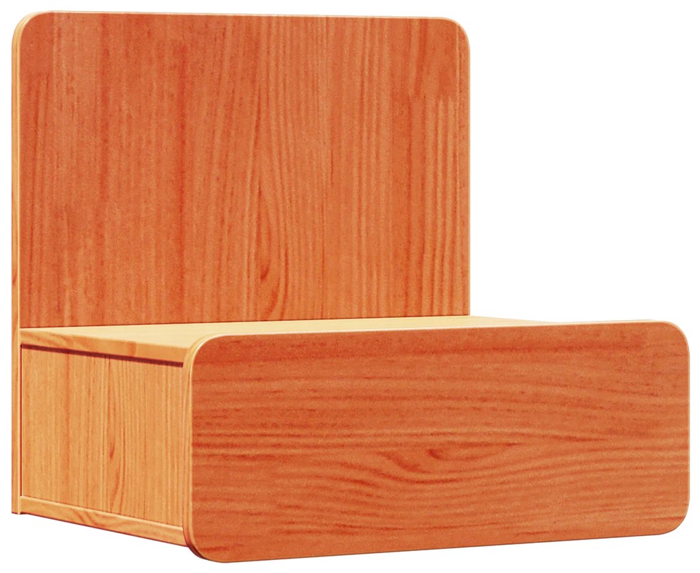 vidaXL Κομοδίνο 2 pcs Καφέ κεριού 44 x 32.5 x 40 εκ. Μασίφ ξύλο πεύκου
