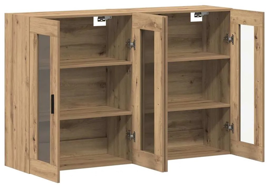 vidaXL Ντουλάπια Τοίχου 2 pcs artisan δρυς 69.5 x 34 x 90 εκ.