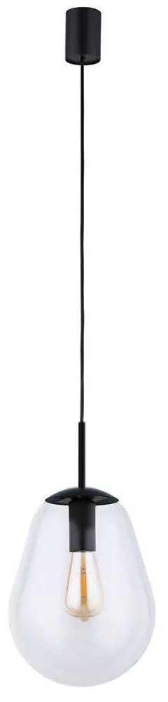 Φωτιστικό Οροφής Pear S 7800 E27 40W Black Nowodvorski Μέταλλο,Γυαλί
