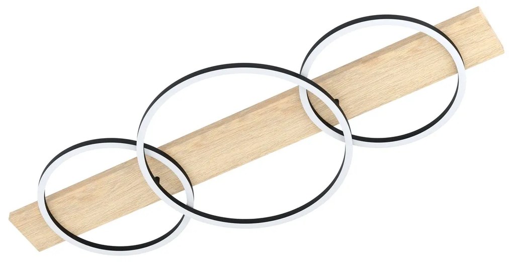 Φωτιστικό Οροφής Eglo 901717 BOYAL Καφέ (Brown)|Μαύρο Ματ (Black Mat) 3000K