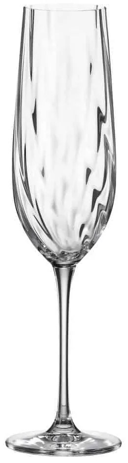 Ποτήρι Κολωνάτο Flute 270ml Uria Optic - Crystal Bohemia - 6 ΤΜΧ
