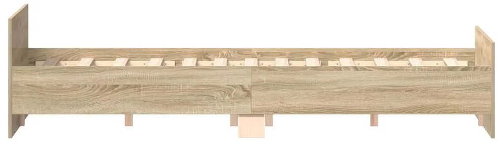 vidaXL Πλαίσιο Κρεβατιού με Κεφαλάρι/Υποπόδιο Sonoma Δρυς 140x200 εκ.