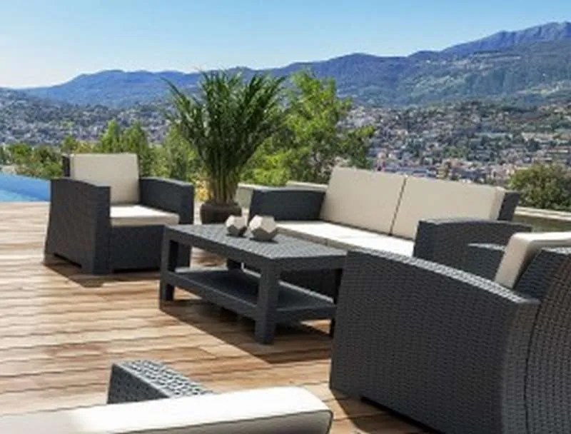 Καναπές Monaco 2Θέσιος Dark Grey