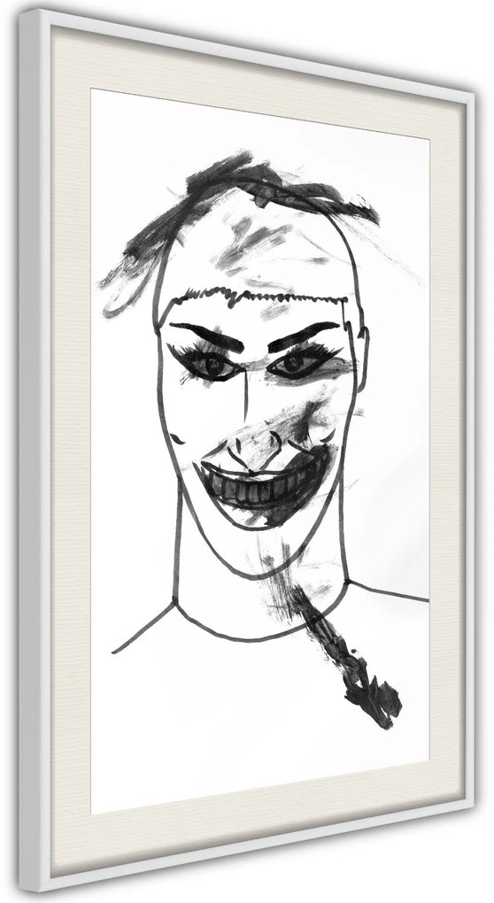 Αφίσα - Scary Clown - 20x30 - Χρυσό - Με πασπαρτού