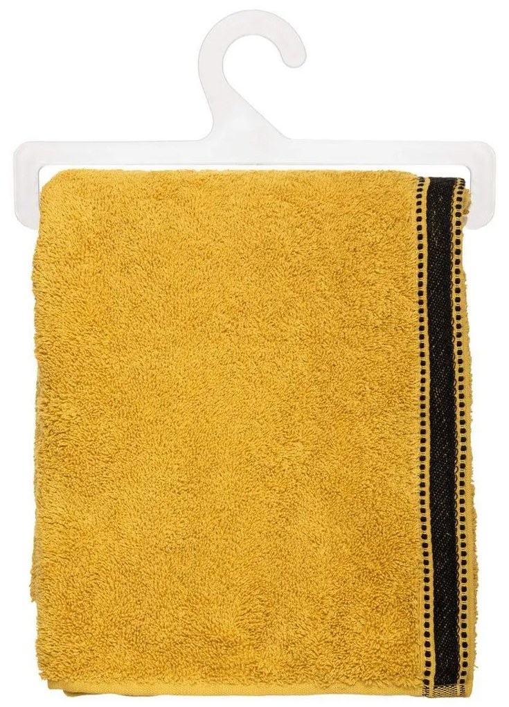 Πετσέτα μπάνιου 5five Simply Smart Premium Μουστάρδα βαμβάκι 70 x 130 cm