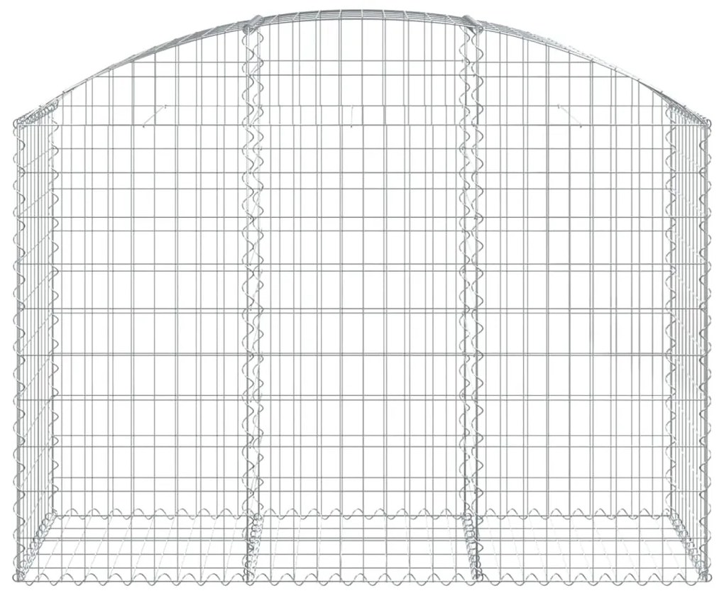 vidaXL Συρματοκιβώτιο Τοξωτό 150x50x100/120εκ. από Γαλβανισμένο Χάλυβα