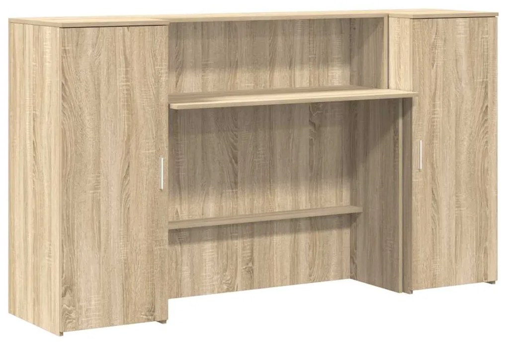 vidaXL Γραφείο υποδοχής Sonoma Δρυς 180x50x103,5εκ. Επεξεργασμένο Ξύλο