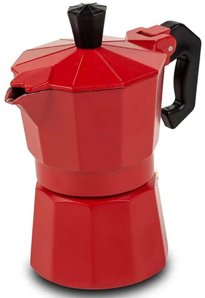 Καφετιέρα Espresso Taurus 10-174-001 12x7x12,5cm 50ml Red-Black Nava Aluminium