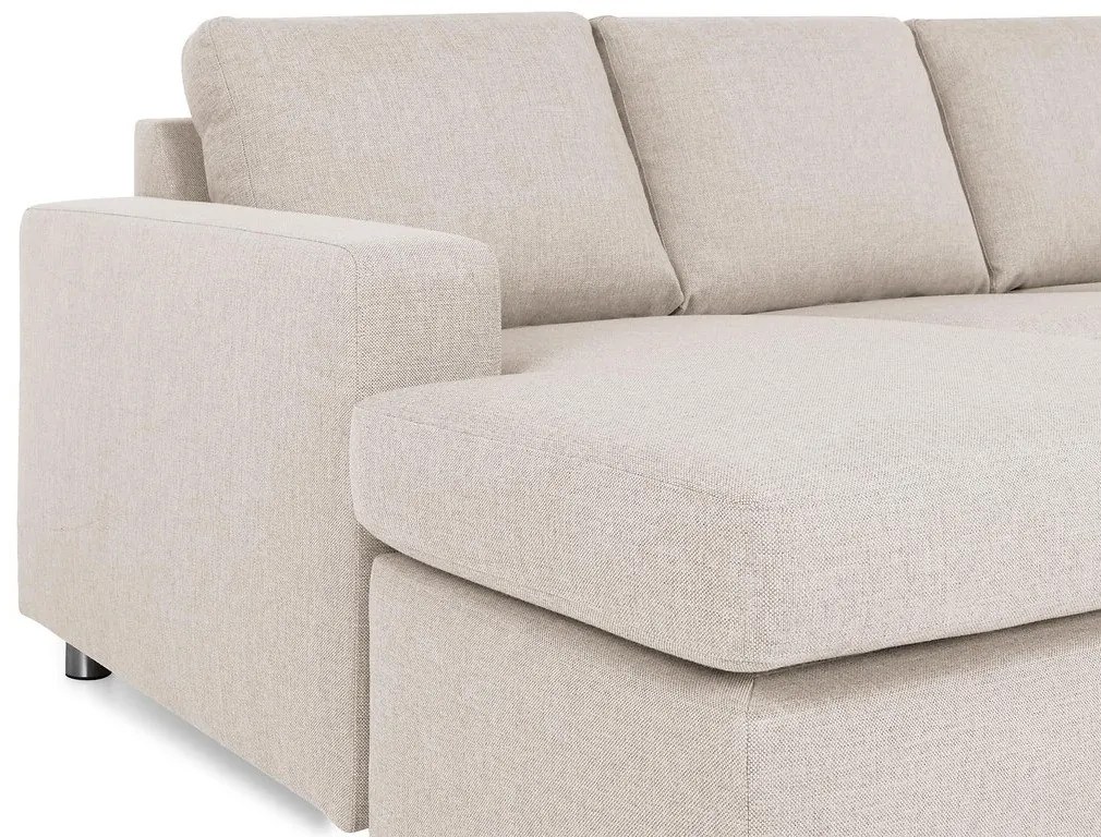 Γωνιακός Καναπές Scandinavian Choice C157, Ανοιχτό καφέ, 344x199x80cm