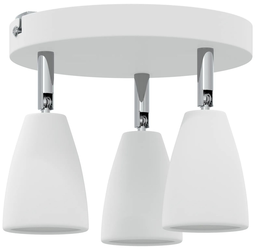 vidaXL Φωτιστικό Οροφής  3 Way Adjustable White GU10