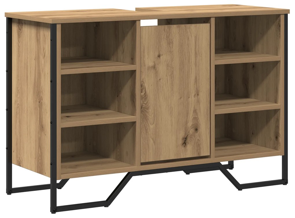 vidaXL Ντουλάπα Νιπτήρα Μπάνιου Καστανιά 91x35x60 εκ Επεξεργασμένο Ξύλο