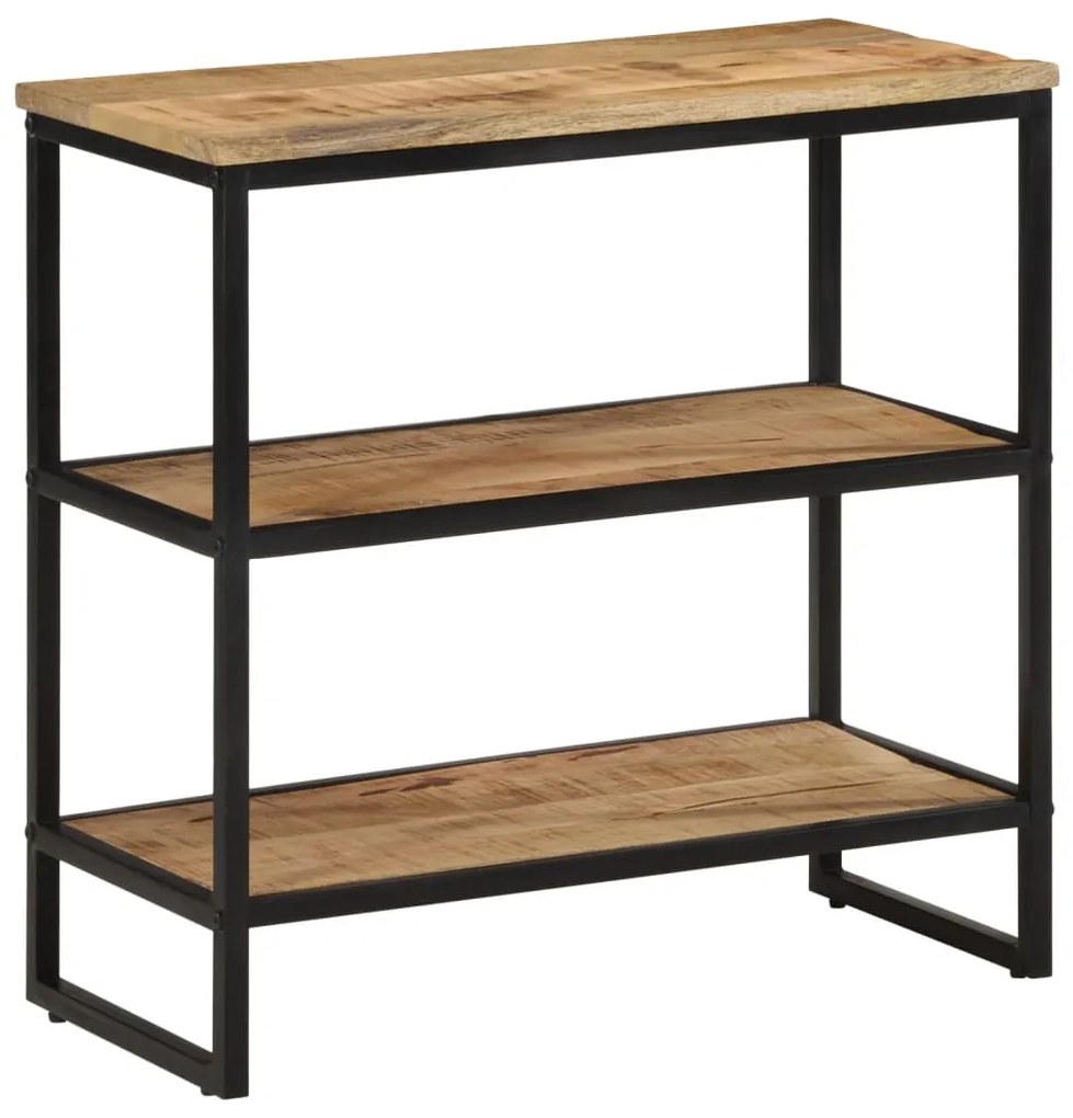 Τραπέζι Κονσόλα 70x35x70 εκ. από Μασίφ Ακατέργαστο Ξύλο Μάνγκο