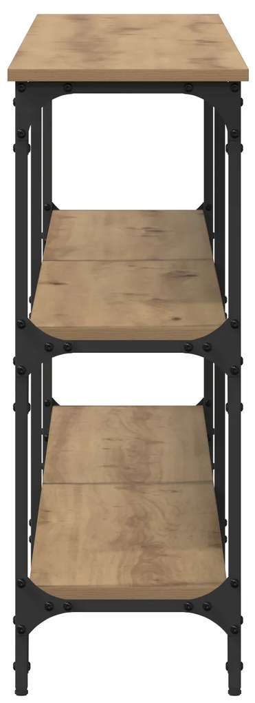 vidaXL Τραπέζι Κονσόλας με ράφι artisan δρυς 200 x 29 x 75 cm