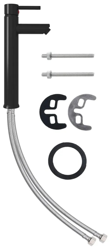 vidaXL Μπαταρία Μπάνιου Αναμεικτική Μαύρη 12 x 30 εκ.