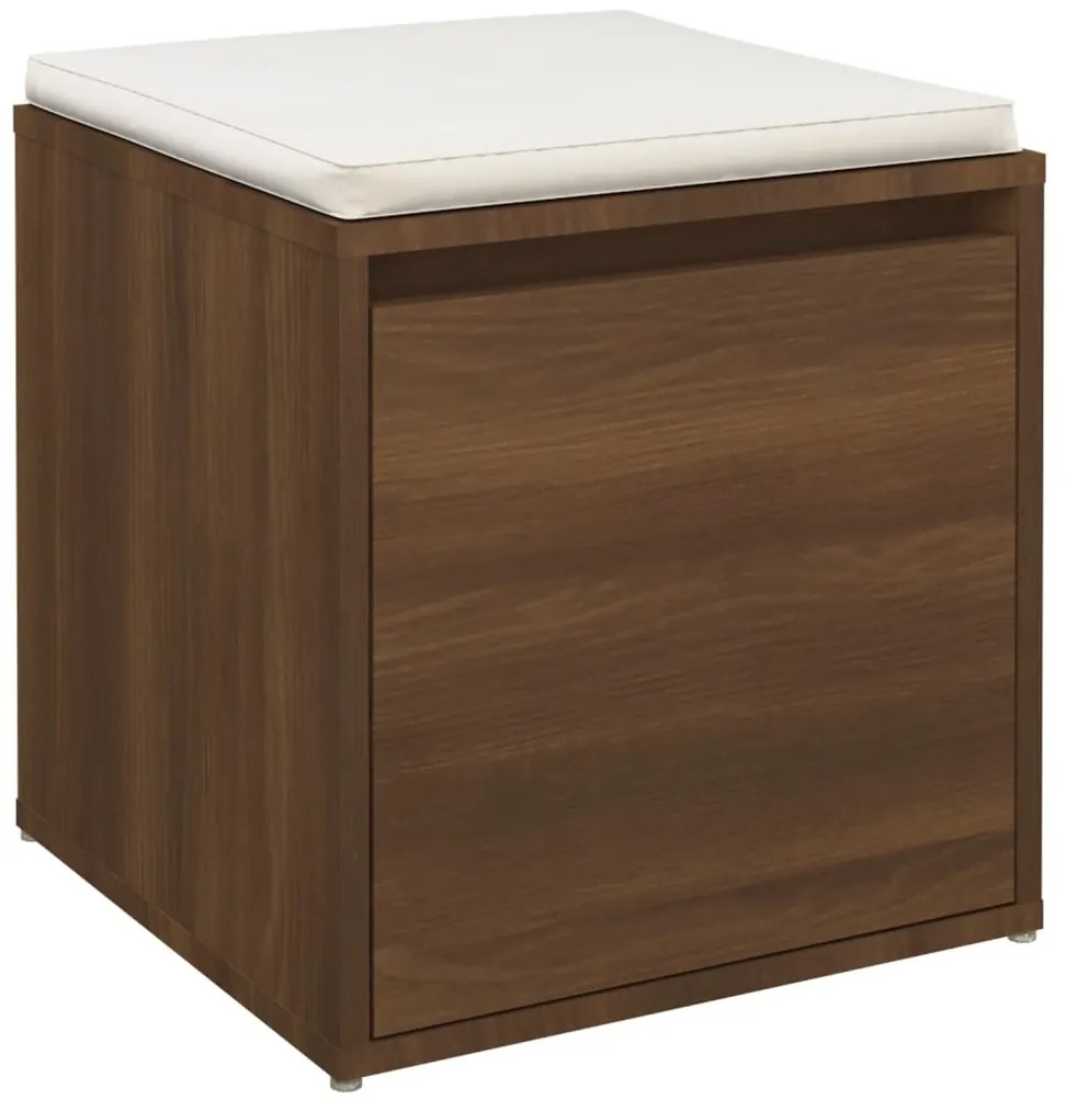 vidaXL Κουτί με Συρτάρι Καφέ Δρυς 40,5x40x40 εκ. Επεξεργασμένο Ξύλο
