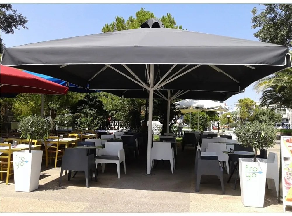 Ομπρέλα Επαγγελματική Cabana 01-00-1505 Χωρίς Βολάν 290gr/m² 5x5x2,5m Grey