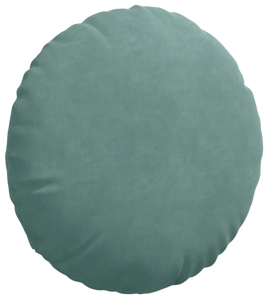 vidaXL Μαξιλάρια καθισμάτων 2 pcs Θαλασσί Ø 40 x 13 εκ. Βελούδο