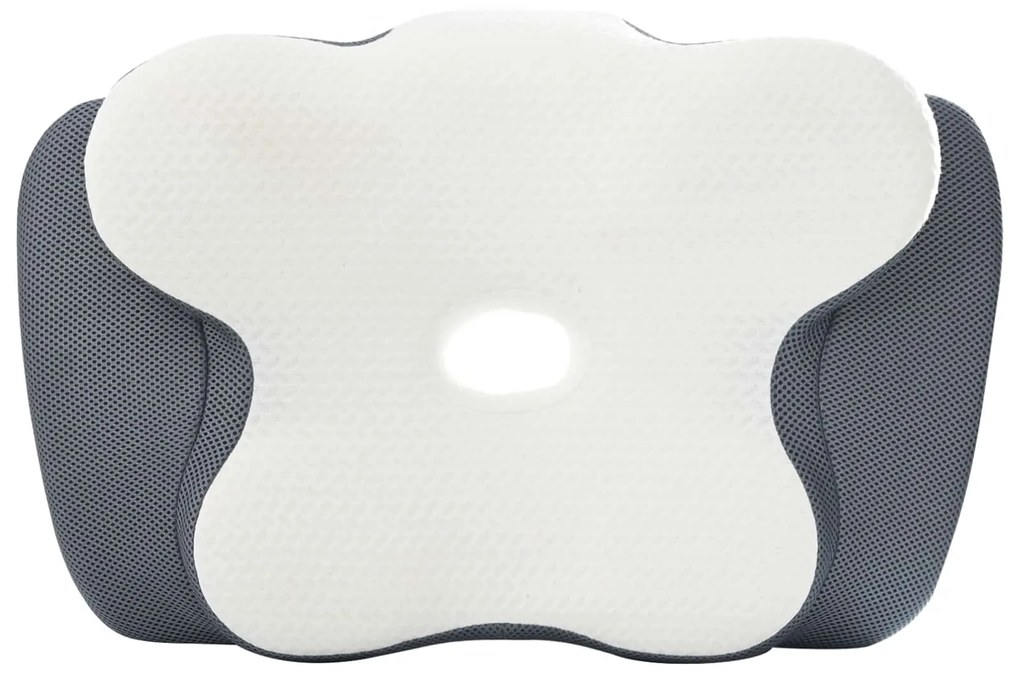 vidaXL Μαξιλάρι με μαξιλάρι Λευκό 60 x 37 x 13 εκ. Πολυεστέρας