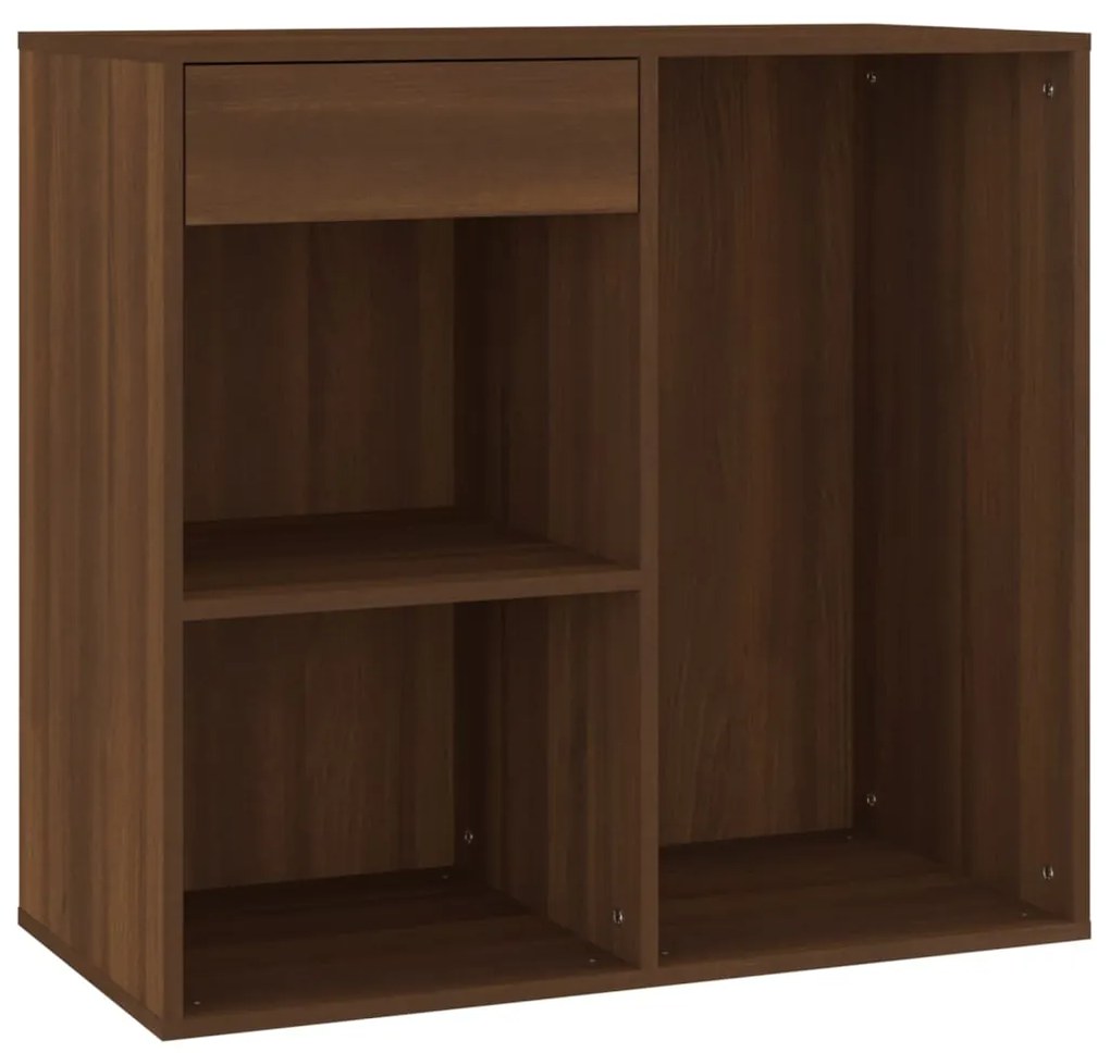 808840 vidaXL Ντουλάπι Καλλυντικών Καφέ Δρυς 80x40x75 εκ. Επεξ. ξύλο