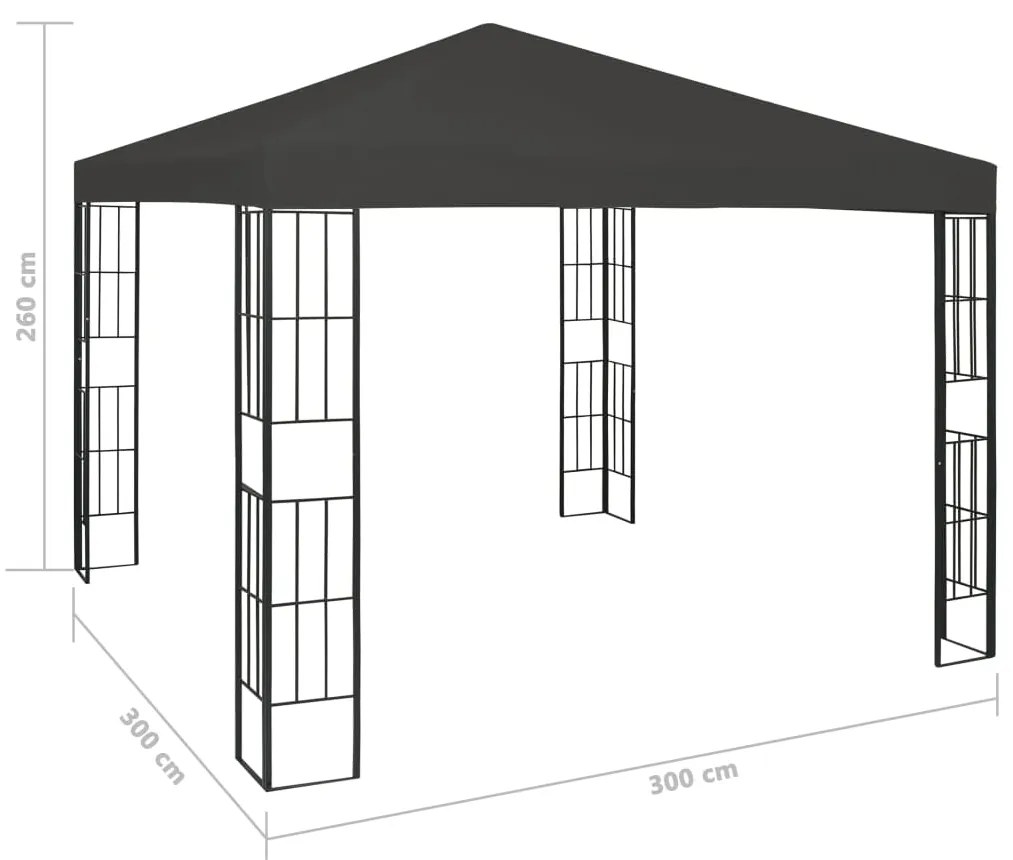 Κιόσκι Ανθρακί 3 x 3 μ. - Ανθρακί