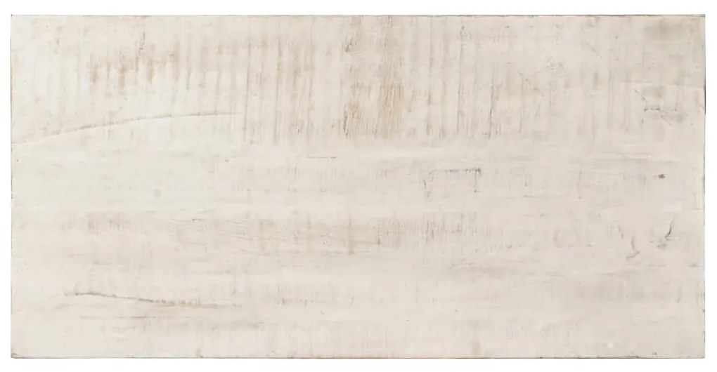 vidaXL Τραπεζαρία Λευκή 120 x 60 x 76 εκ. από Μασίφ Ξύλο Μάνγκο