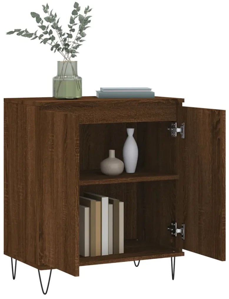 vidaXL Μπουφές Καφέ Δρυς 60x35x70 εκ. από Επεξεργασμένο Ξύλο