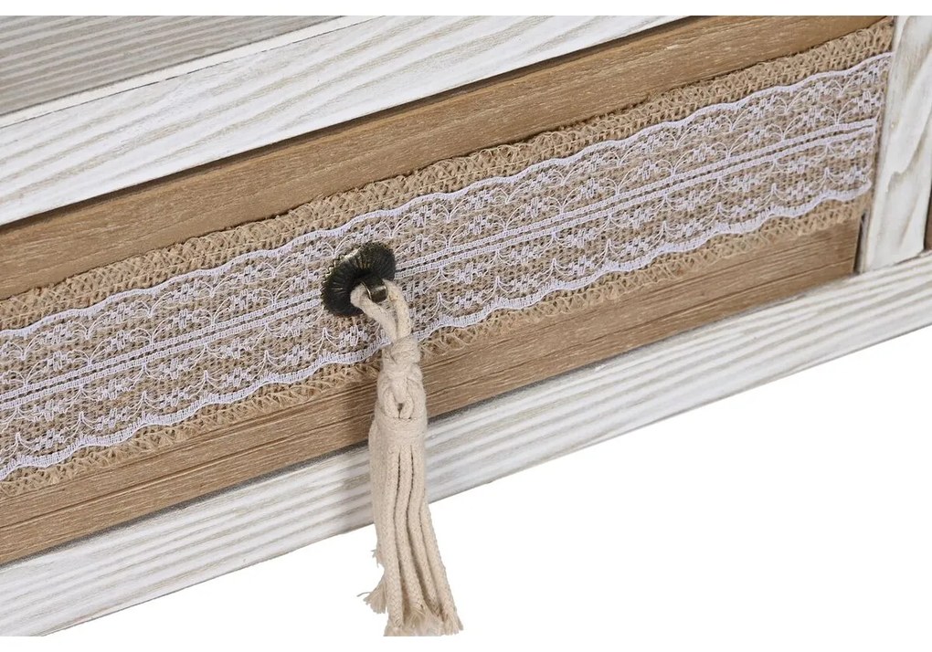 Τραπεζάκι Καφέ DKD Home Decor Έλατο βαμβάκι (110 x 60 x 50 cm)