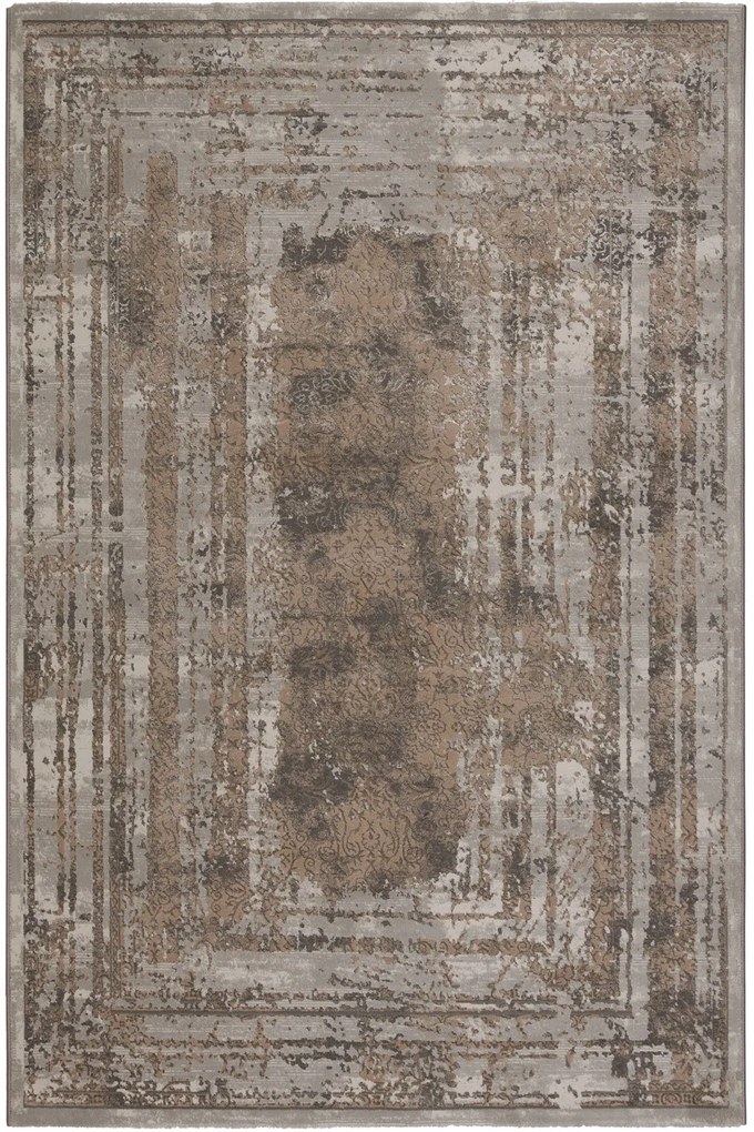 Χαλί Segovia 71294 770 Brown-Grey Βιοκαρπέτ 160X230cm