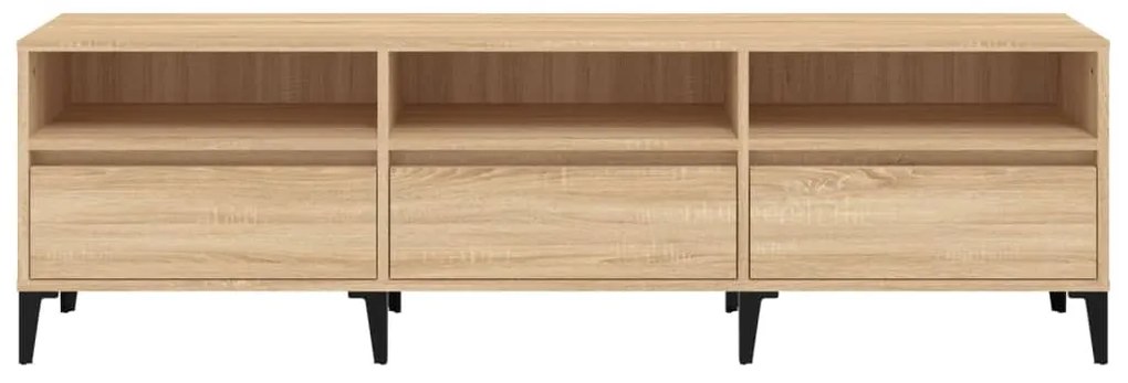 vidaXL Έπιπλο Τηλεόρασης Sonoma Δρυς 150x30x44,5 εκ. Επεξ. Ξύλο