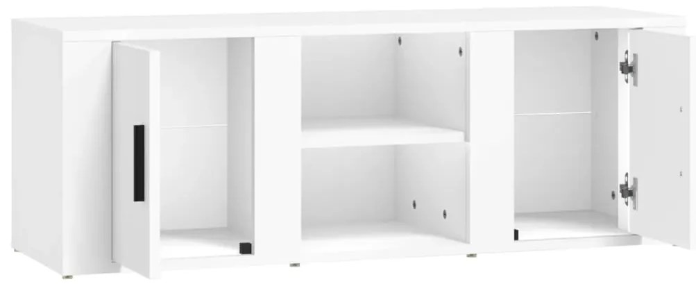 vidaXL Έπιπλο Τηλεόρασης Λευκό 100 x 31,5 x 35 εκ. Επεξεργασμένο Ξύλο