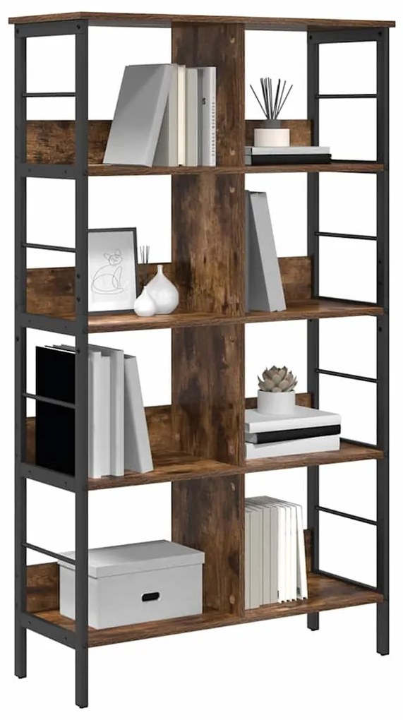 vidaXL Ράφι Βιβλίων Καπνιστό Δρύς 82 x 32 x 144,5 εκ.