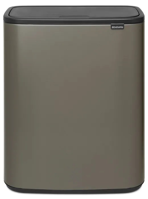 Brabantia 1001276 Κάδος απορριμμάτων Bo Touch 60L, Platinum