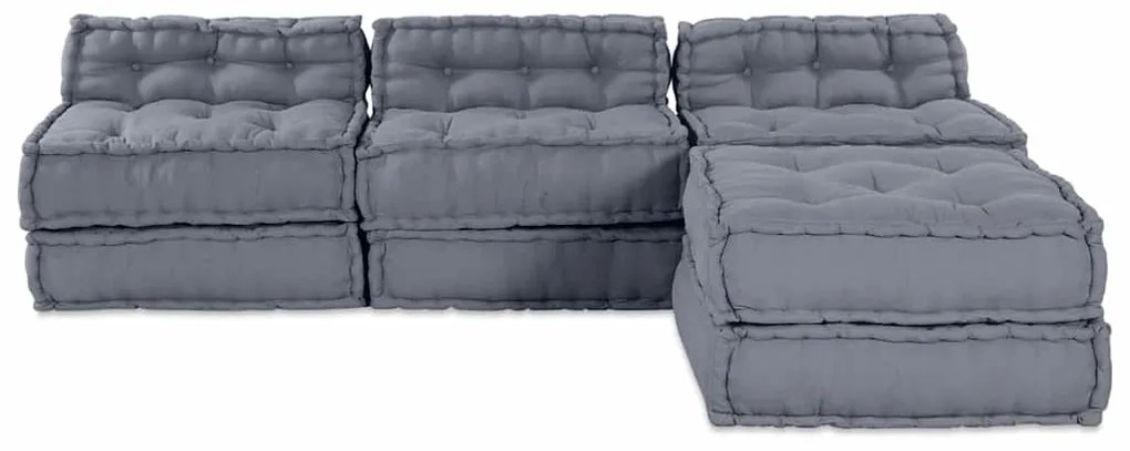 vidaXL Μαξιλάρι 4 pcs Γκρι 70 x 70 x 54 εκ Πολυεστέρας