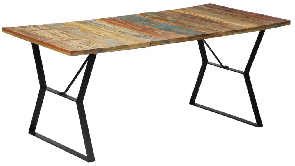 vidaXL Τραπεζαρία 180 x 90 x 76 εκ. από Μασίφ Ανακυκλωμένο Ξύλο