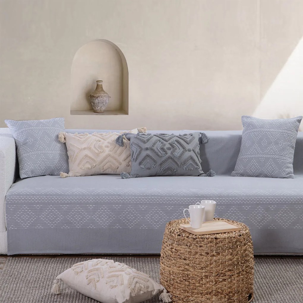 Ριχτάρι Τετραθέσιου Καναπέ (180x350) Nef-Nef Homeware Quantum Grey